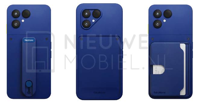 В сеть попали изображения смартфона Fairphone 6+ в кобальтово-синем цвете картинка Утечка изображений смартфона Fairphone 6+ | DGL.RU