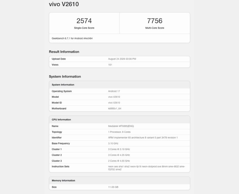 Vivo X500 Pro Max: характеристики сенсора Sony | DGL.RU