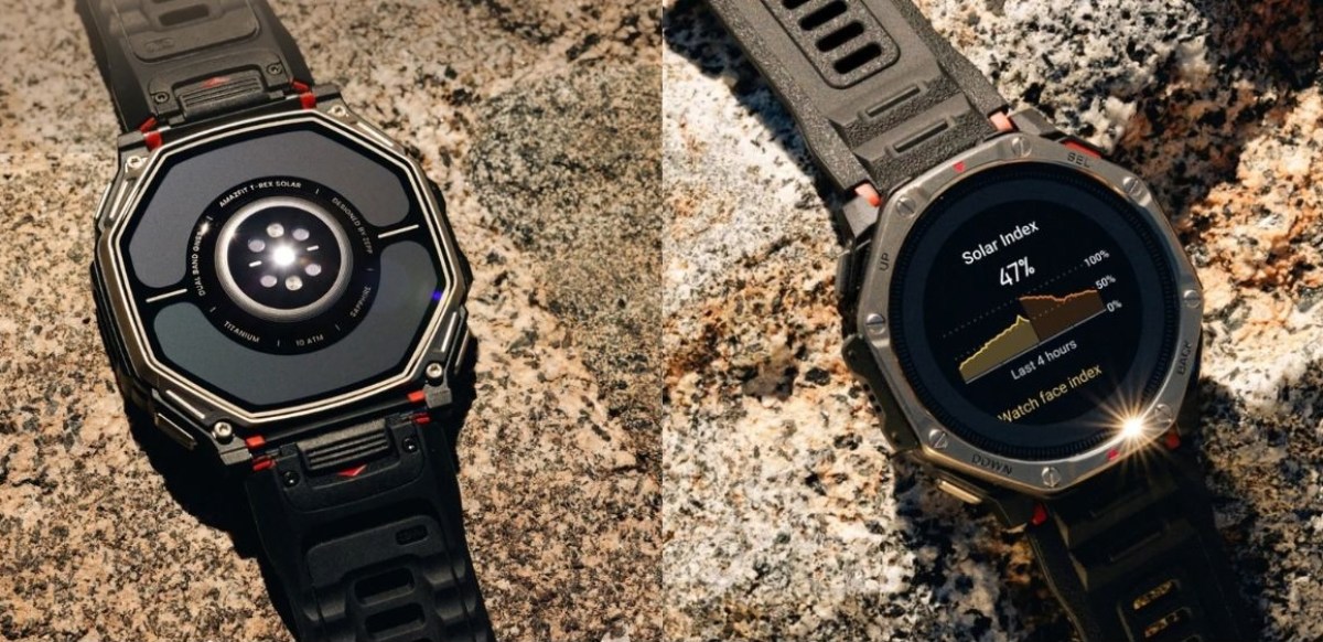 Умные часы Amazfit T-Rex Dual Solar с функцией двусторонней зарядки от солнечной батареи картинка Умные часы Amazfit T-Rex Dual Solar с функцией двусторонней зарядки от солнечной батареи