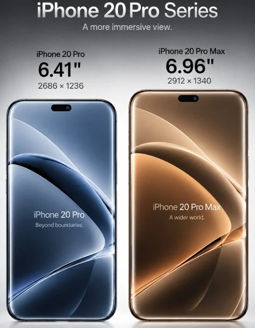 Apple может пропустить серию iPhone 19: появились первые характеристики дисплеев iPhone 20 Pro и 20 Pro Max картинка Параметры дисплеев Apple iPhone 20 Pro и Max | DGL.RU