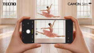 Компания Tecno представила Camon Slim 5G с множеством уникальных элементов отделки задней панели