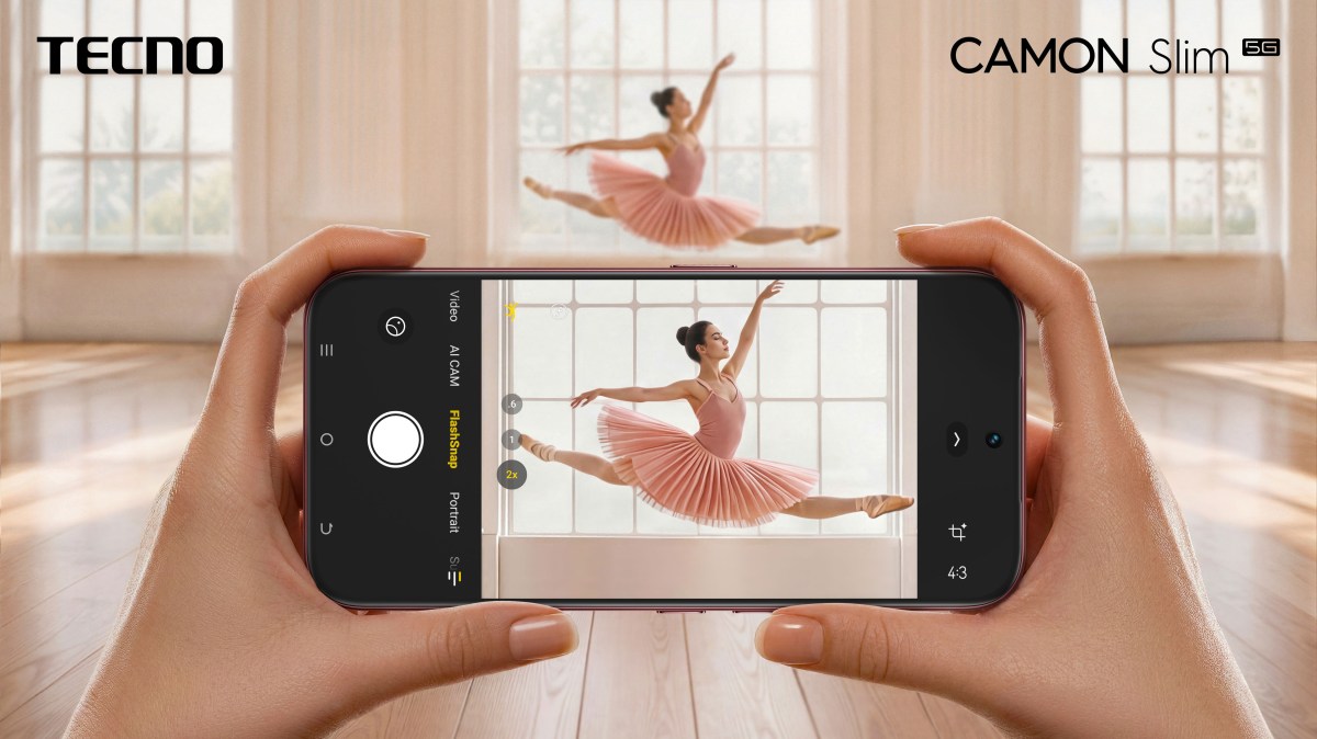 Компания Tecno представила Camon Slim 5G с множеством уникальных элементов отделки задней панели