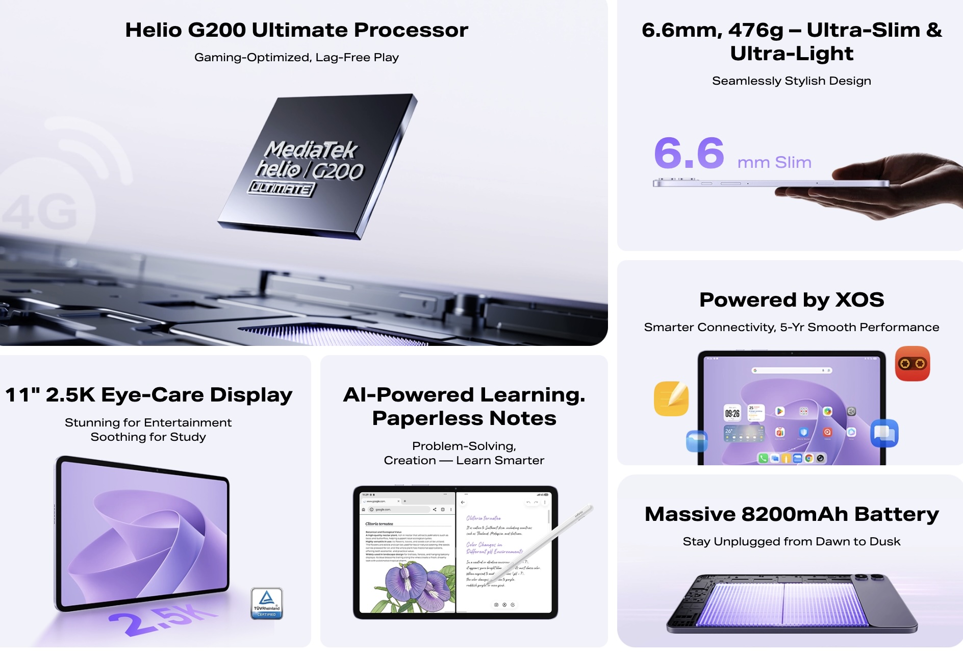Infinix представила планшет Xpad 30 Pro с экраном 2,5K и аккумулятором на 8200 мАч картинка Планшет Infinix Xpad 30 Pro: экран 2,5K и Helio | DGL.RU