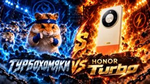 Инженеры сравнили скорость обратной зарядки смартфона Honor Turbo с выработкой энергии от беговых колес с хомяками