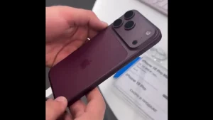 Демонстрационный образец iPhone 18 Pro Max в цвете «темная вишня» просочился в сеть