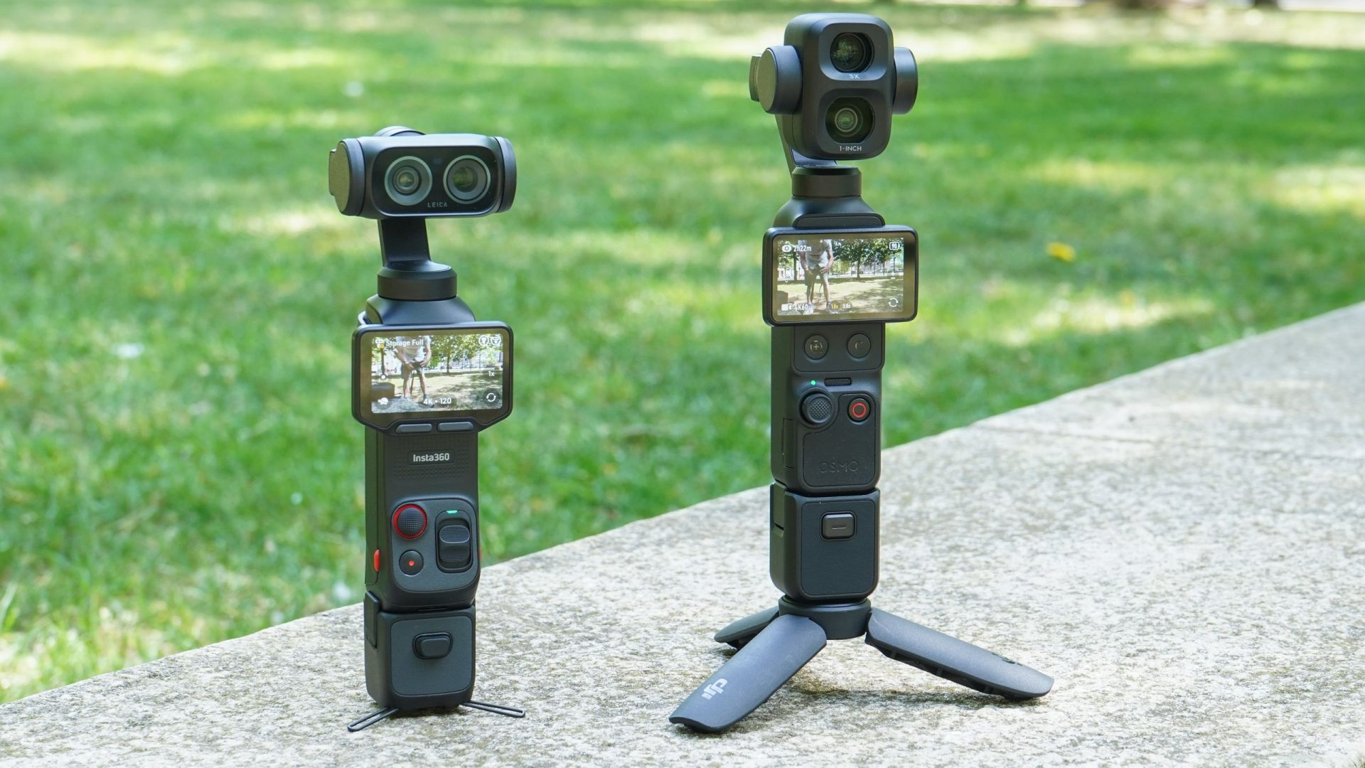 DJI Osmo Pocket 4P против Insta360 Luna Ultra – какая карманная камера с двумя объективами и подвесом лучше?