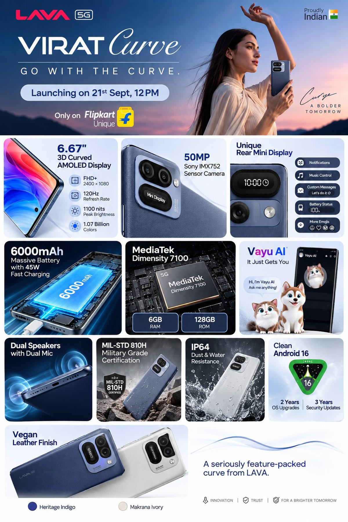Анонс и параметры смартфона Lava Virat Curve | DGL.RU