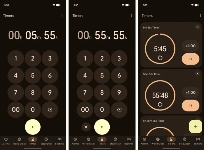 Обновление Google Clock улучшает интерфейс таймера картинка Google Clock 9.1: новый интерфейс таймеров | DGL.RU