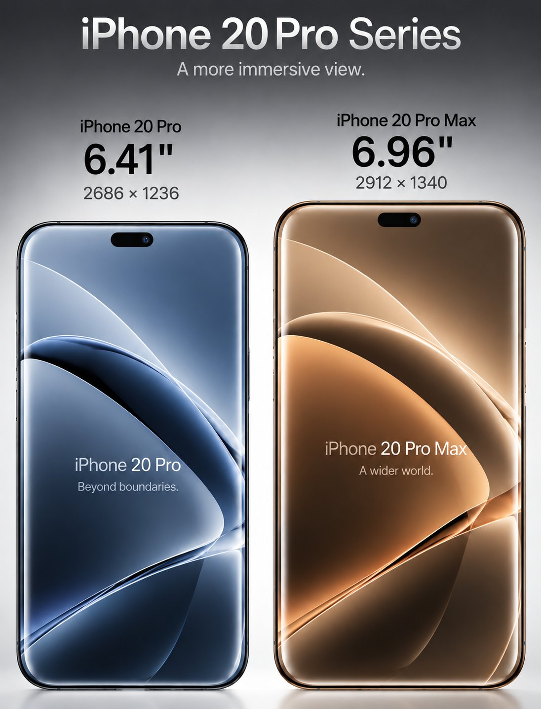 Первые рендеры iPhone 20 Pro раскрыли увеличенные экраны и обновленный Dynamic Island картинка Рендеры iPhone 20 Pro: экраны и Dynamic Island | DGL.RU