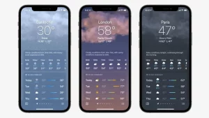 Приложение Apple «Погода» в iOS 27 получило новые кнопки для быстрого доступа к прогнозу