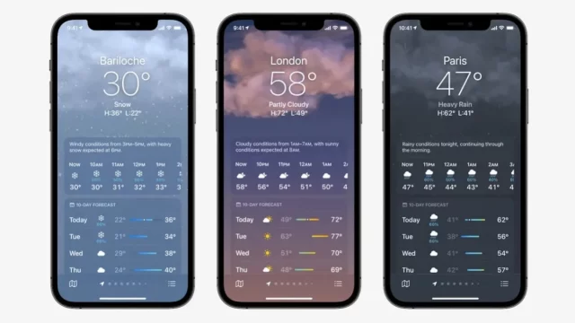 Приложение Погода в iOS 27 получило кнопки | DGL.RU