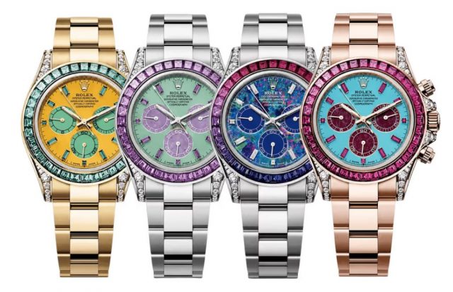 Rolex выставляет на аукцион четыре Daytona в единственном экземпляре, украшенных драгоценными камнями Rolex выставляет на аукцион четыре Daytona в единственном экземпляре, украшенных драгоценными камнями