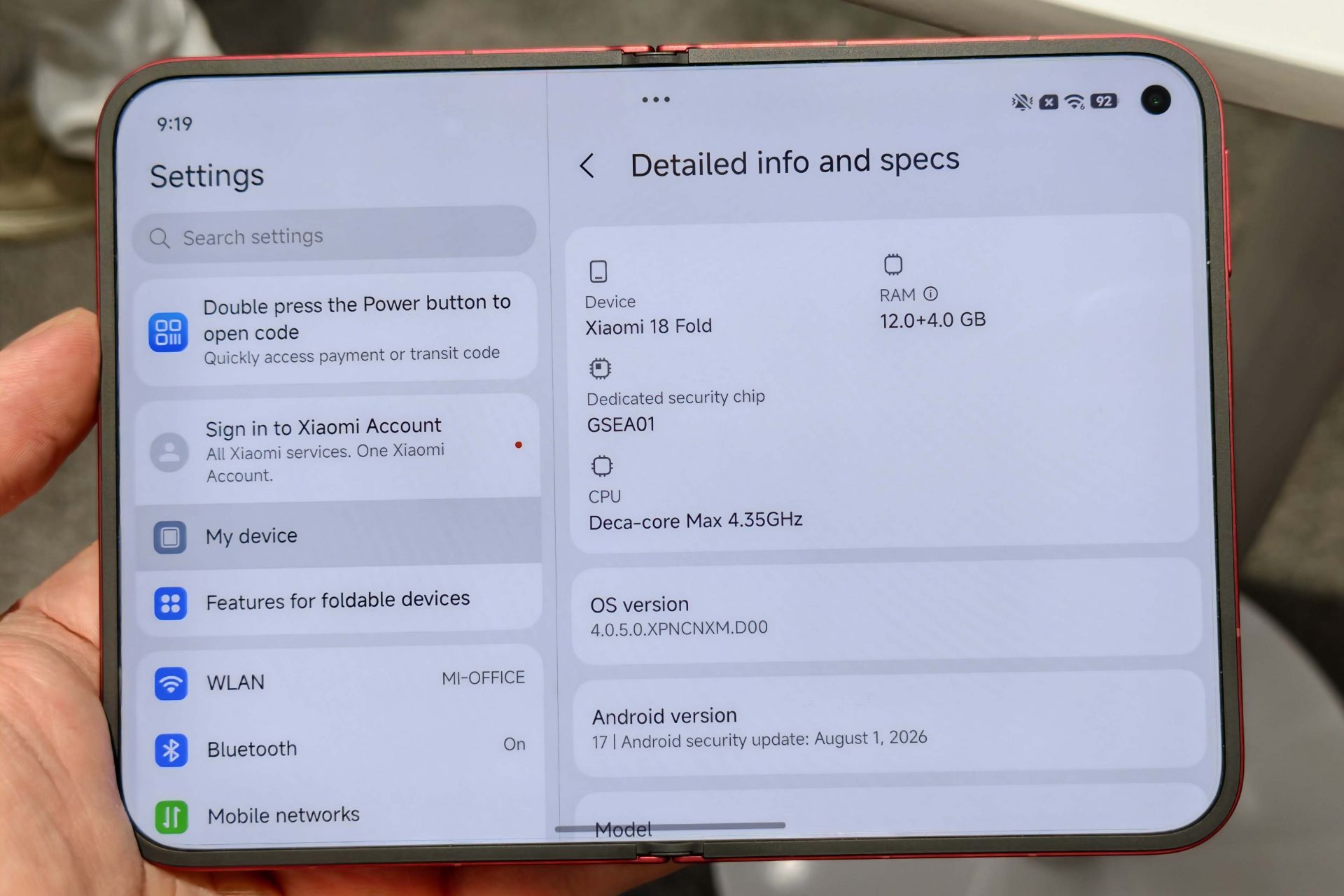 Складной смартфон Xiaomi 18 Fold: характеристики, дизайн и цены картинка Складной Xiaomi 18 Fold: параметры и дизайн | DGL.RU
