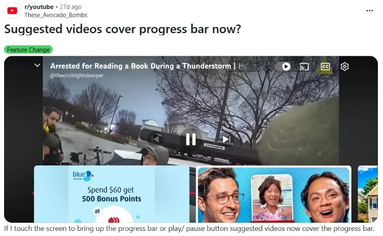 Ошибка YouTube, впервые появившаяся в апреле, до сих пор доставляет пользователям неудобства картинка Ошибка YouTube, впервые появившаяся в апреле, до сих пор доставляет пользователям неудобства
