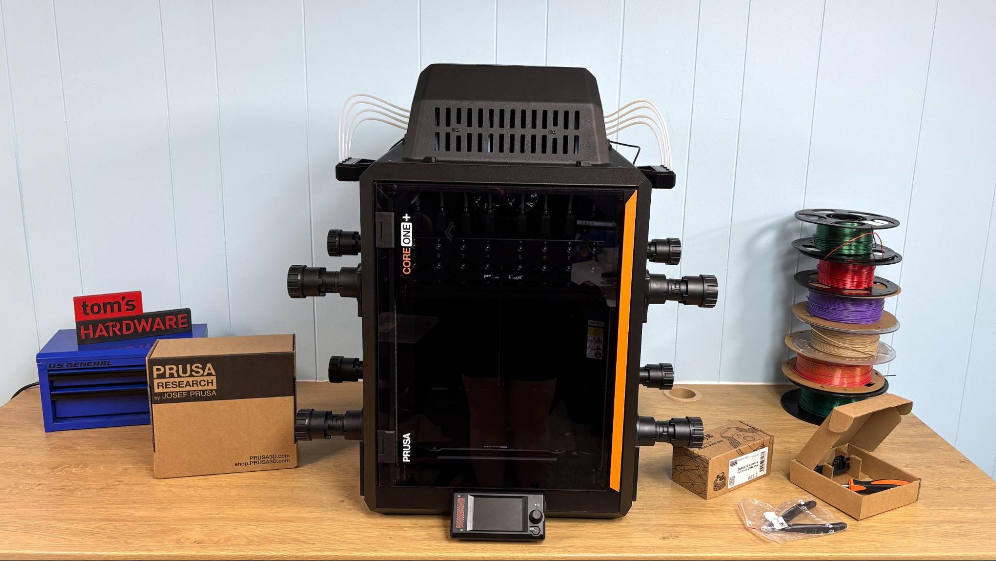 3D-принтер Prusa CORE One+ INDX: система быстрой смены инструментов картинка Prusa CORE One+ INDX: характеристики и тесты | DGL.RU