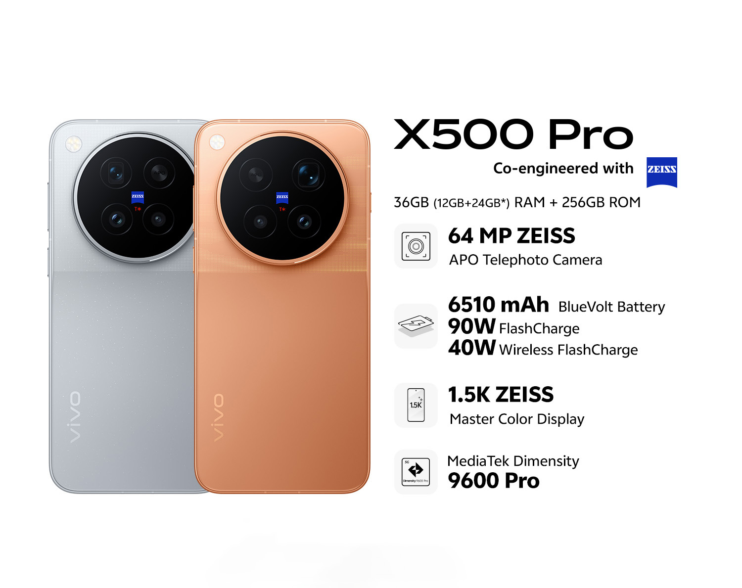 Флагманская серия vivo X500 вышла на глобальный рынок: характеристики, цены и возможности камер картинка Серия vivo X500 вышла на глобальный рынок | DGL.RU