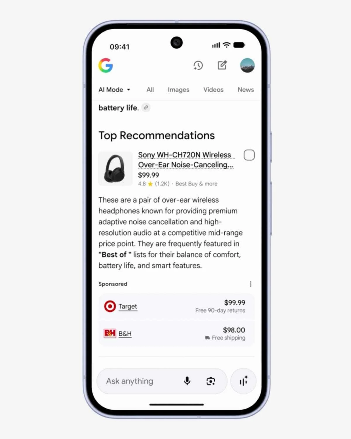 Google расширяет показ рекламы в поисковом режиме с искусственным интеллектом на десять новых стран картинка Google расширила показ рекламы в поиске с ИИ | DGL.RU