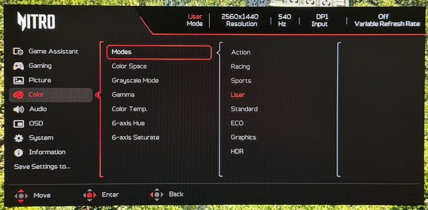 Игровой монитор Acer Nitro XV273U F5: 1000 Гц | DGL.RU