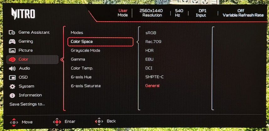 Игровой монитор Acer Nitro XV273U F5: 1000 Гц | DGL.RU