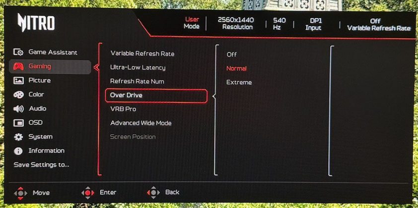 Игровой монитор Acer Nitro XV273U F5: 1000 Гц | DGL.RU