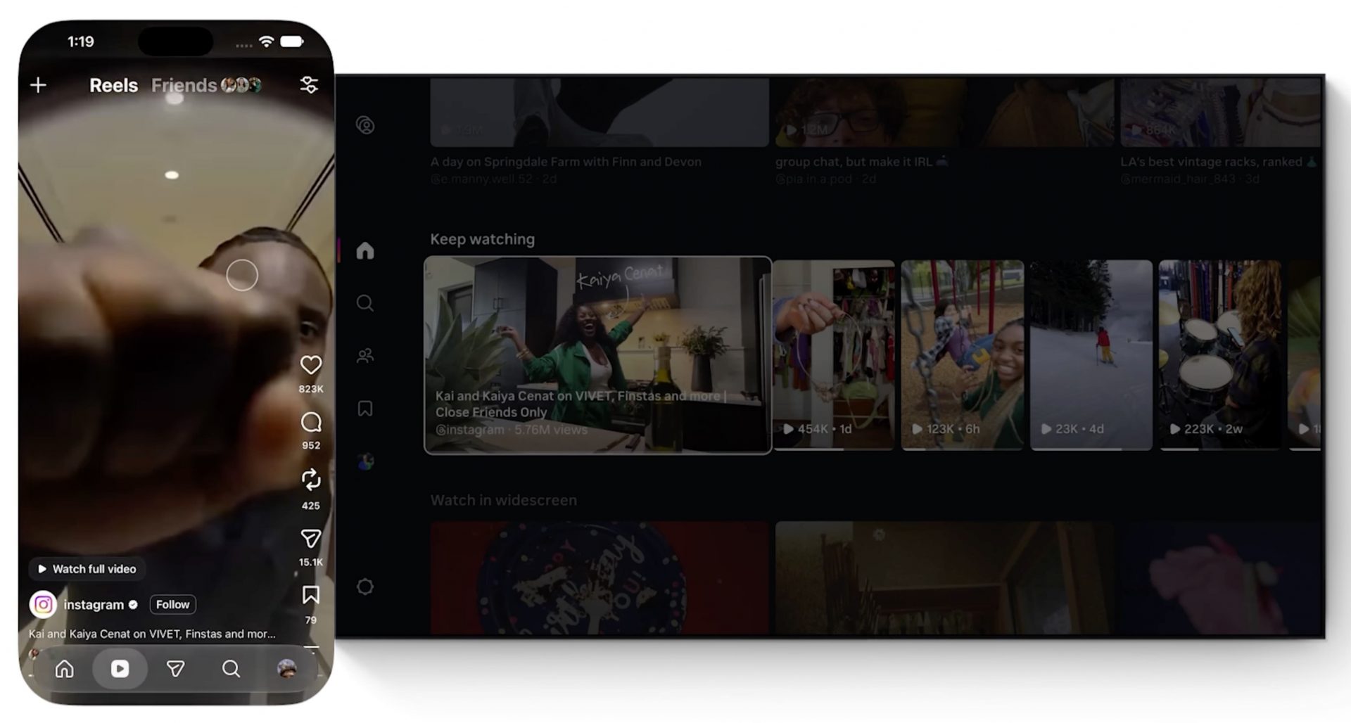 Instagram тестирует горизонтальные 90-минутные видеоролики в новом формате Features картинка Instagram Features: длинные видео в приложении | DGL.RU