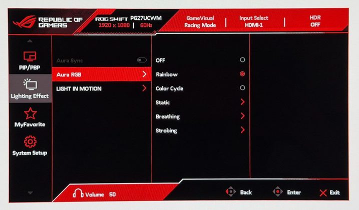 Монитор Asus ROG Swift PG27UCWM &mdash; 4K OLED | DGL.RU