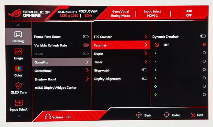 Монитор Asus ROG Swift PG27UCWM &mdash; 4K OLED | DGL.RU