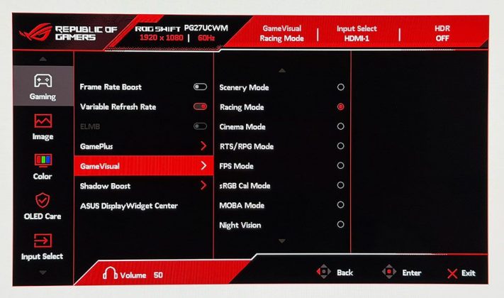 Монитор Asus ROG Swift PG27UCWM &mdash; 4K OLED | DGL.RU
