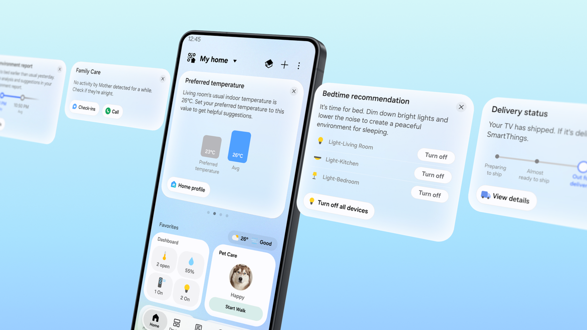 Обновление Samsung SmartThings: интерфейс One UI, поддержка Matter 1.6 и локальное управление