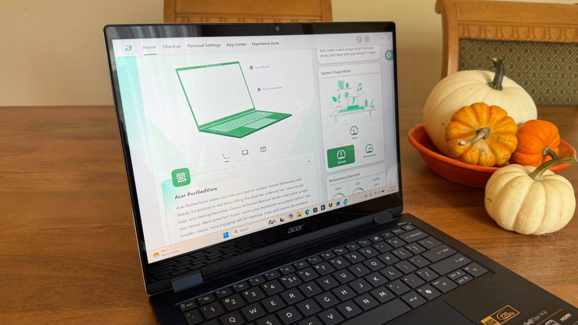 Обзор Acer Swift Spin 14 AI — мощный ноутбук с отличной батареей картинка Обзор ноутбука Acer Swift Spin 14 AI | DGL.RU