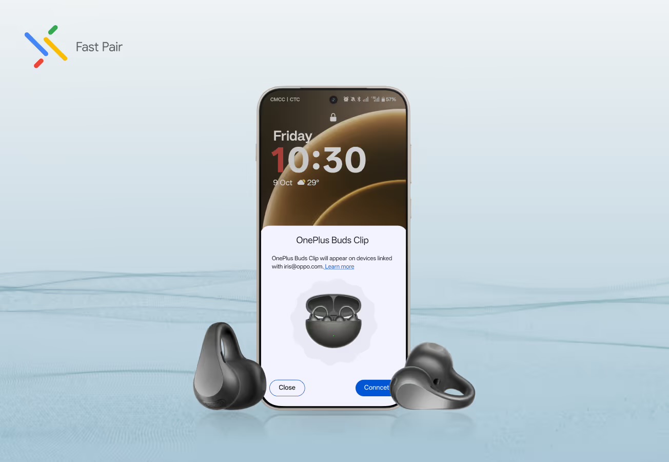 OnePlus представила беспроводные наушники открытого типа Buds Clip с двойными драйверами картинка Наушники OnePlus Buds Clip: характеристики | DGL.RU