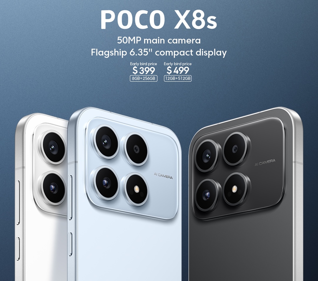 Смартфон Poco X8s: экран 120 Гц и защита IP68 | DGL.RU