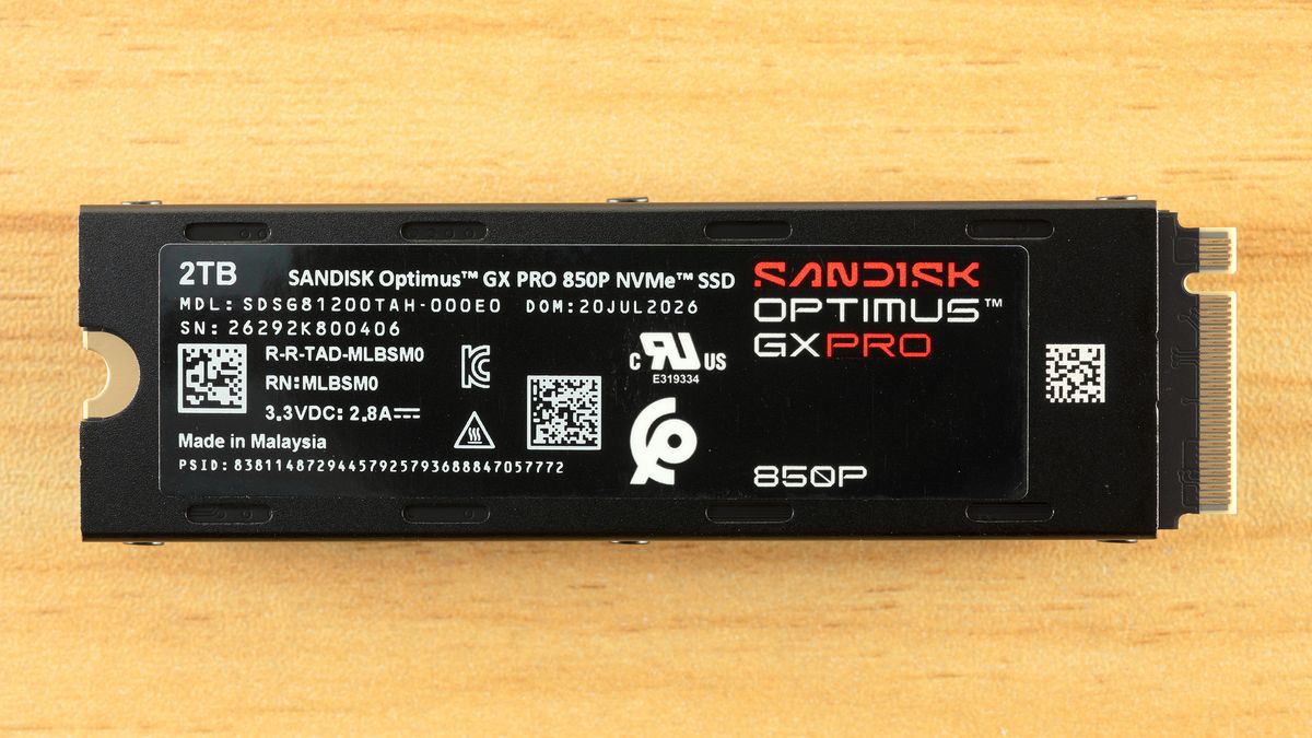 Обзор Sandisk Optimus GX Pro 850P 2TB - знакомый SSD для PS5 по новой цене картинка SSD Sandisk Optimus GX Pro 850P: обзор для PS5 | DGL.RU